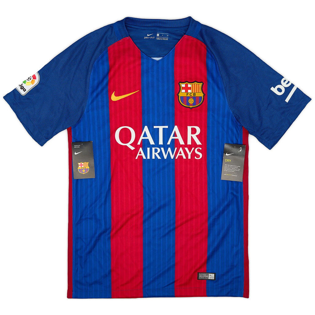 Messi #10 Barcelona Home Retro Jersey 2016/17