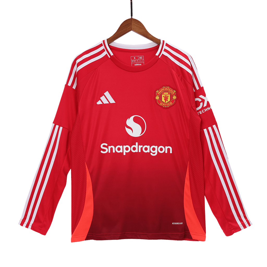 Manchester United Home Long Sleeve Jersey 2024/25