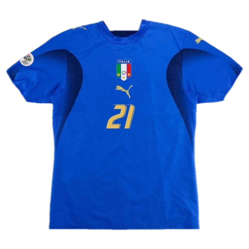 PIRLO #21 Italy Retro Home Jersey World Cup 2006