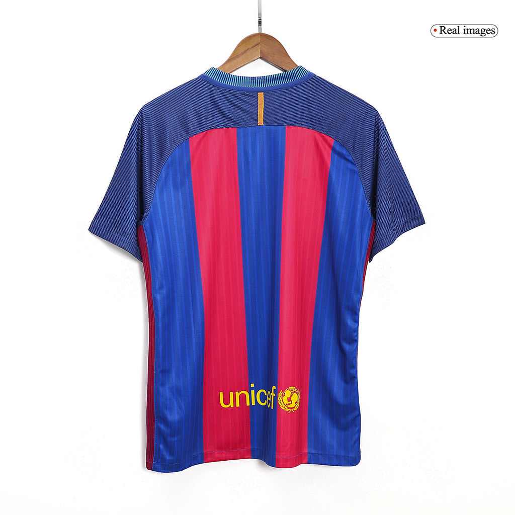 Messi #10 Barcelona Home Retro Jersey 2016/17