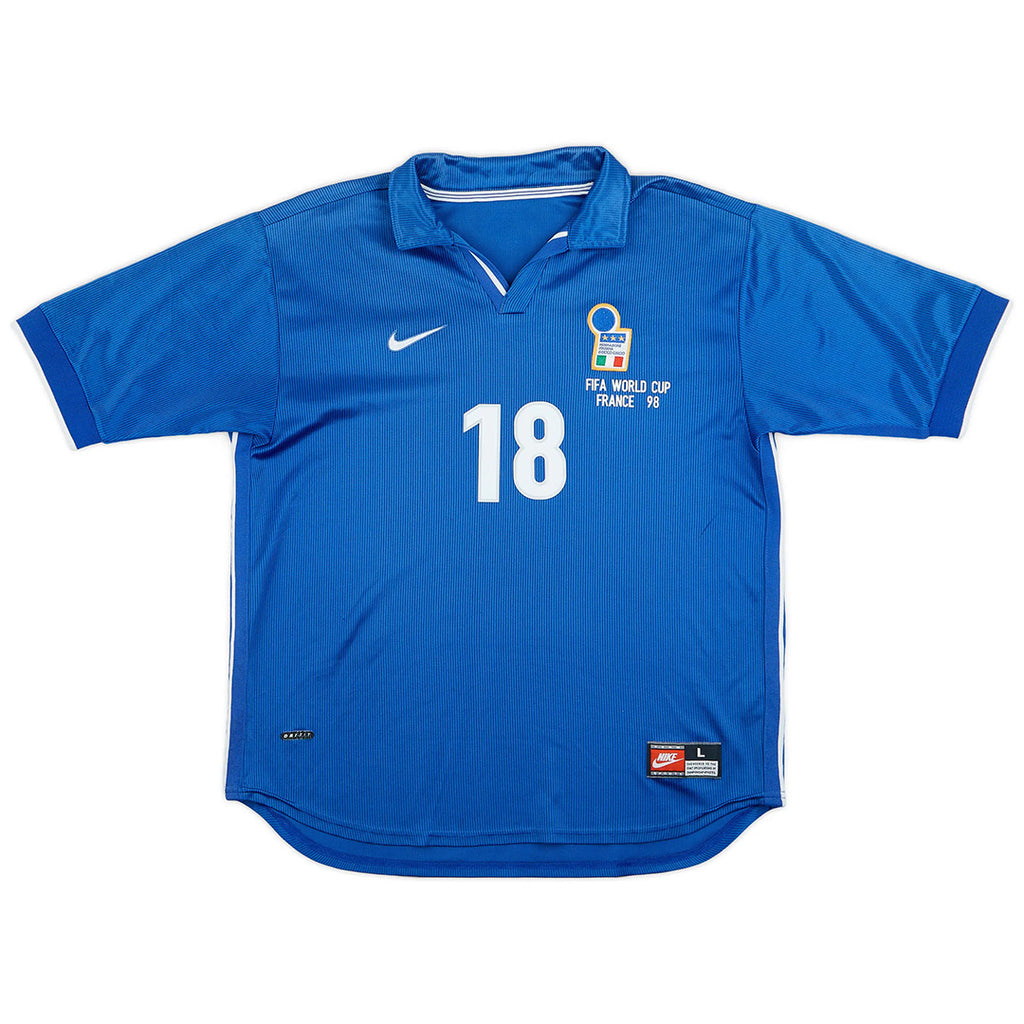 Baggio R. #18 Italy Retro Jersey Home World Cup 1998