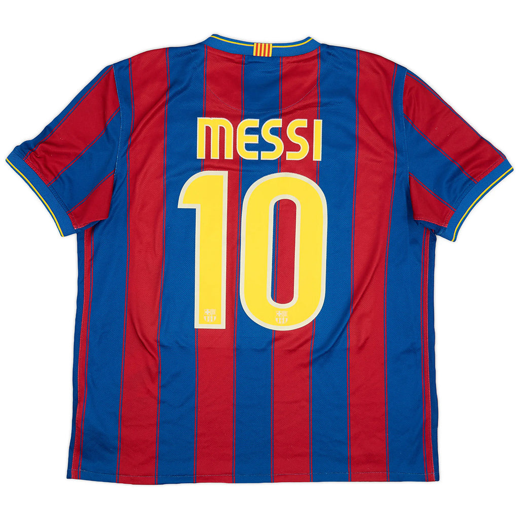 Messi #10 Barcelona Home Retro Jersey 2009/10