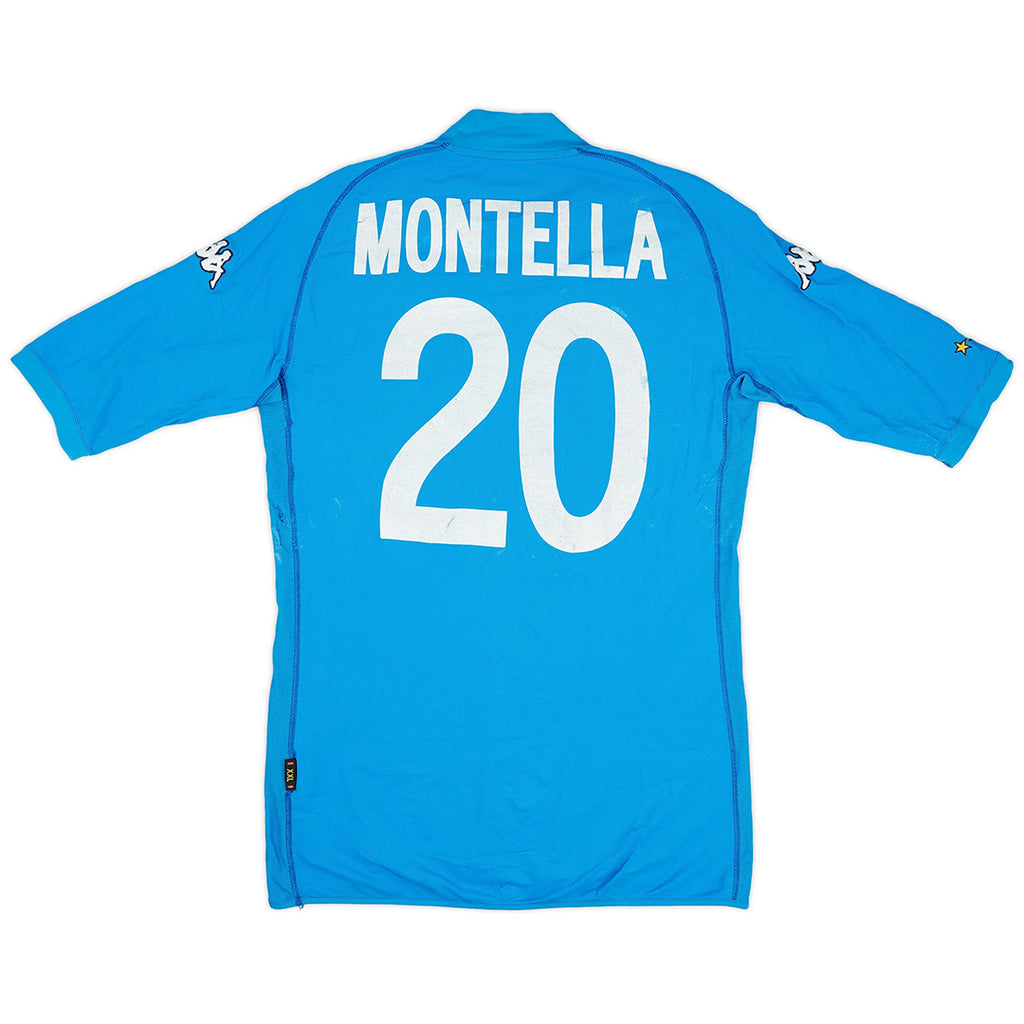 MONTELLA #20 Retro Italy Home Jersey World Cup 2002