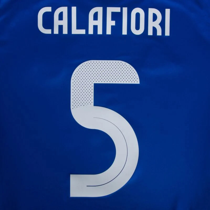 Футболка adidas Italy Home Calafiori 5 2024-2025 (официальная печать) 