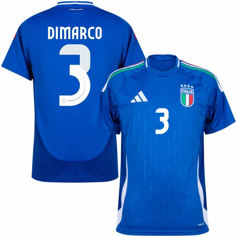 Футболка adidas Italy Home Dimarco 3 2024-2025 (официальная печать) 