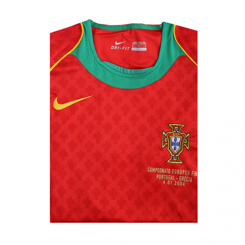 Portugal C.Ronaldo #17 Retro Jersey Home Euro Cup Final 2004