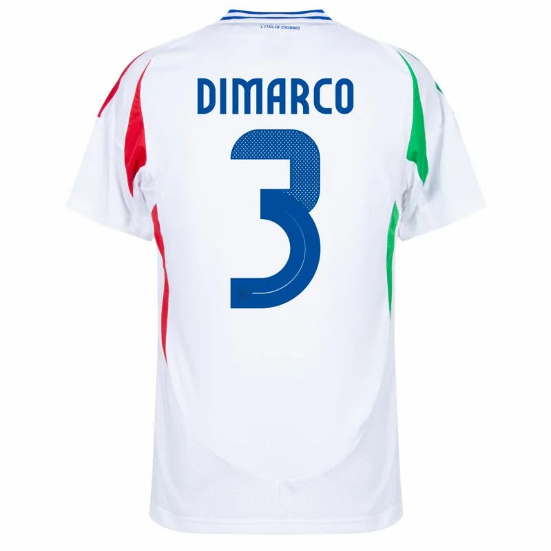 Футболка adidas Italy Away Dimarco 3 2024-2025 (официальная печать) 