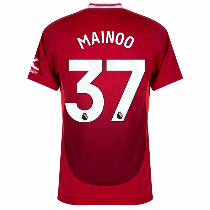 adidas Man Utd Home Mainoo 37 Shirt 2024-2025 (Premier League)