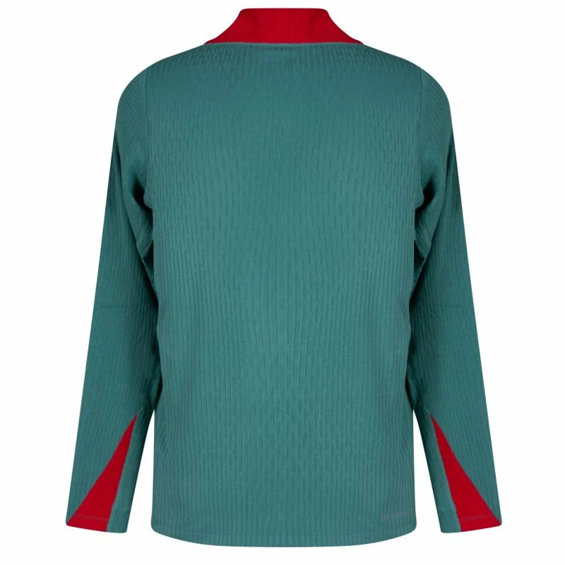 Nike Liverpool Dri-Fit Elite 1/4 Zip L/S Strike Drill Top - Green/Red/Cream - 2024-2025