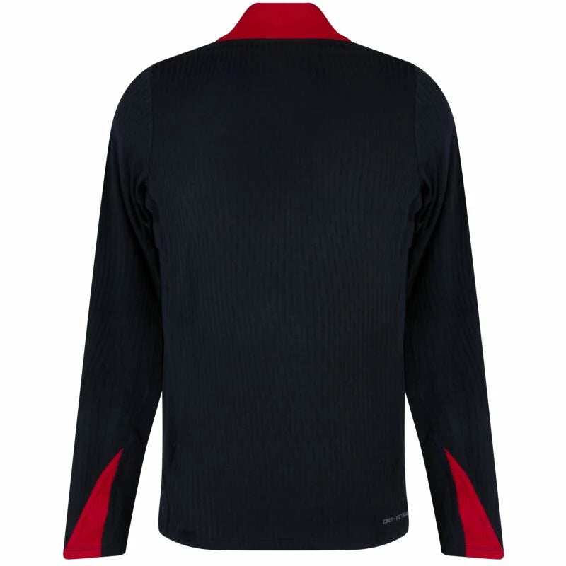 Nike Liverpool Dri-Fit Elite 1/4 Zip L/S Strike Drill Top - Black/Red/Cream - 2024-2025