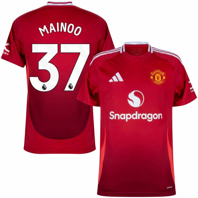 adidas Man Utd Home Mainoo 37 Shirt 2024-2025 (Premier League)