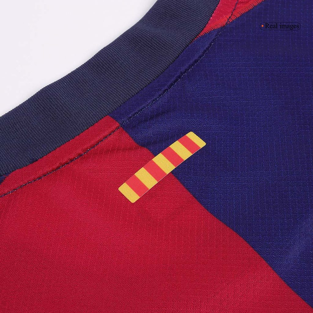 [Super Replica] LEWANDOWSKI #9 Barcelona Home Spotify Logo Without Text Jersey 2024/25