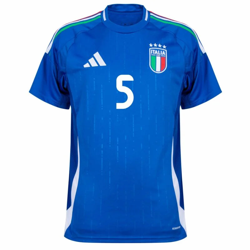 Футболка adidas Italy Home Calafiori 5 2024-2025 (официальная печать) 