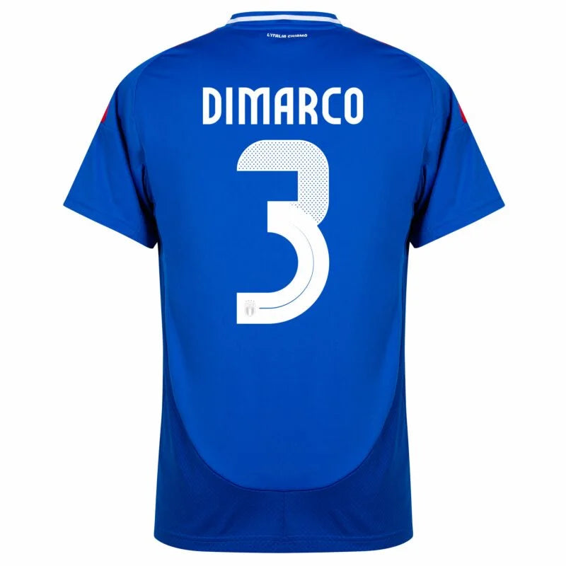 adidas Italy Home Dimarco 3 Shirt 2024-2025 (Official Printing)