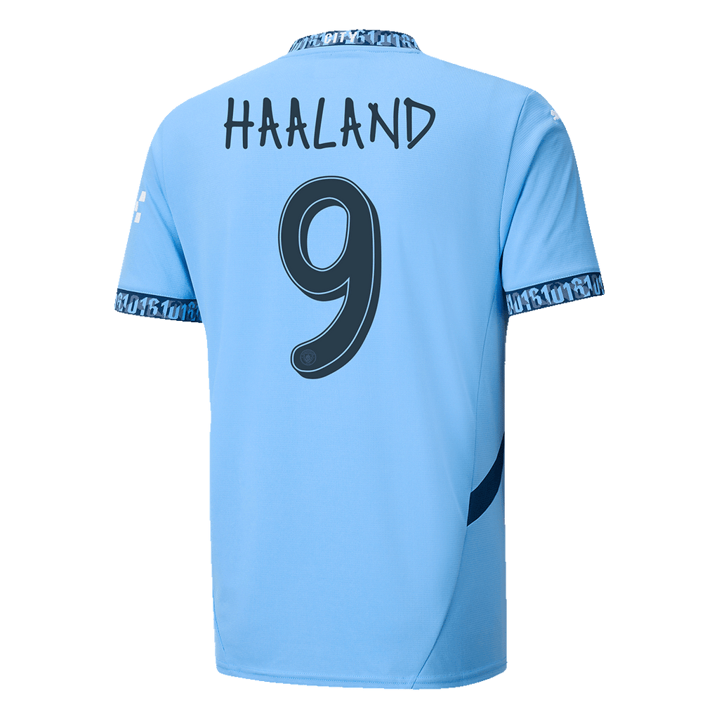 [Super Replica] HAALAND #9 Manchester City Home Jersey 2024/25 - UCL Font