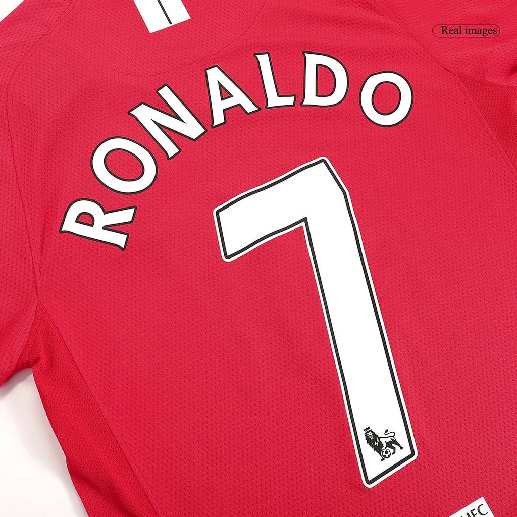 Футболка Manchester United RONALDO #7 Retro с длинным рукавом 2007/08