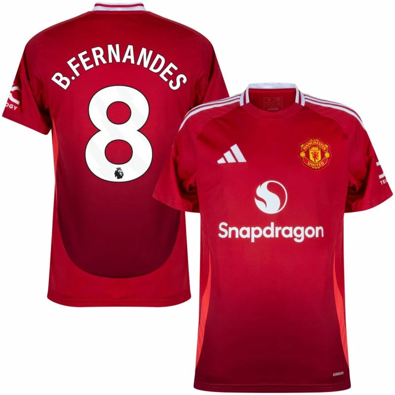 adidas Man Utd Home B.Fernandes 8 Shirt 2024-2025 (Premier League)