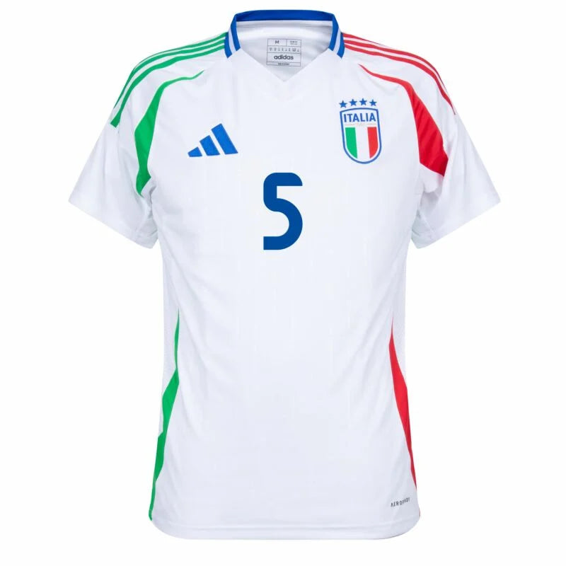 Футболка adidas Italy Away Calafiori 5 2024-2025 (официальная печать) 