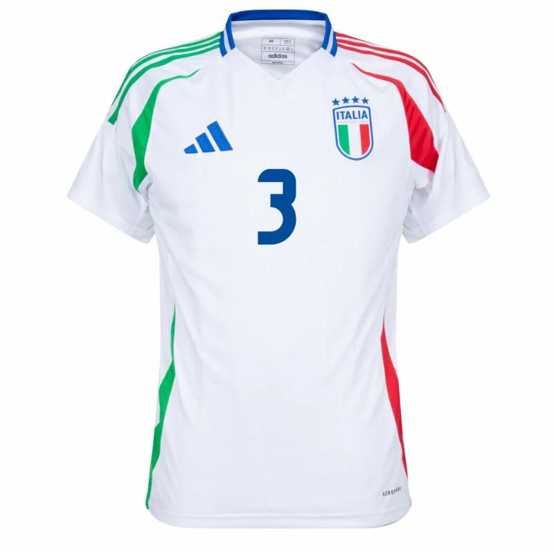 adidas Italy Away Dimarco 3 Shirt 2024-2025 (Official Printing)