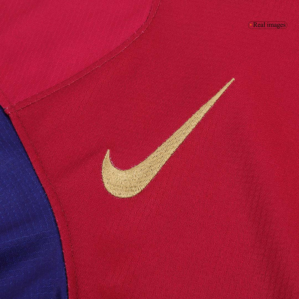 [Super Replica] LEWANDOWSKI #9 Barcelona Home Spotify Logo Without Text Jersey 2024/25