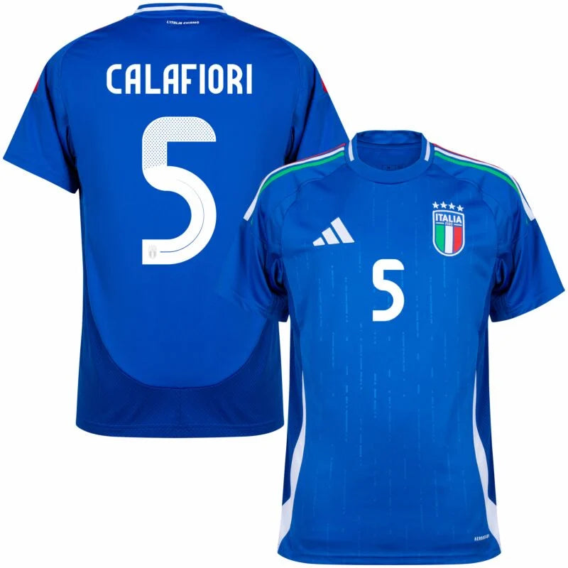 adidas Italy Home Calafiori 5 Shirt 2024-2025 (Official Printing)