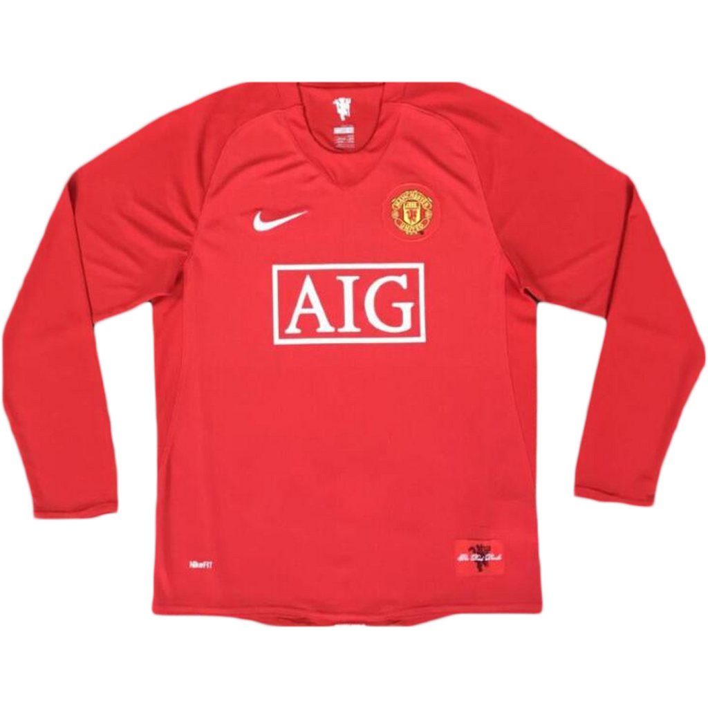 Футболка Manchester United RONALDO #7 Retro с длинным рукавом 2007/08