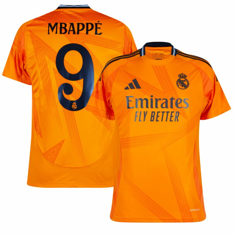 [Супер реплика] Реал Мадрид, выездная майка adidas Mbappé 2024/25