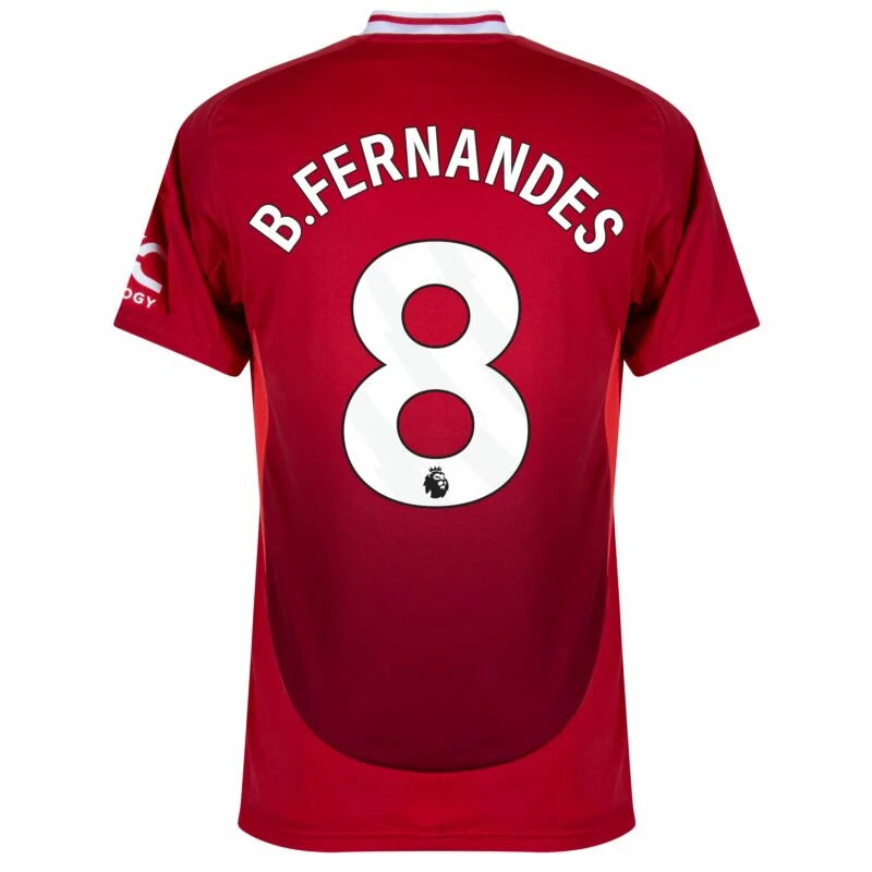 adidas Man Utd Home B.Fernandes 8 Shirt 2024-2025 (Premier League)