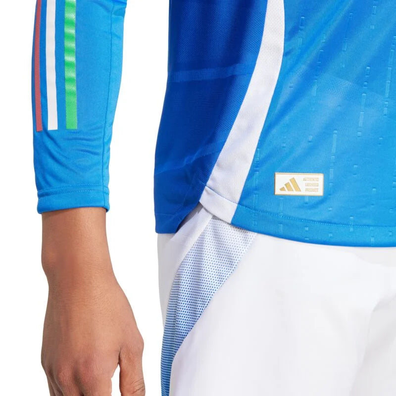 adidas Italy Home Authentic рубашка с длинным рукавом 2024-2025 