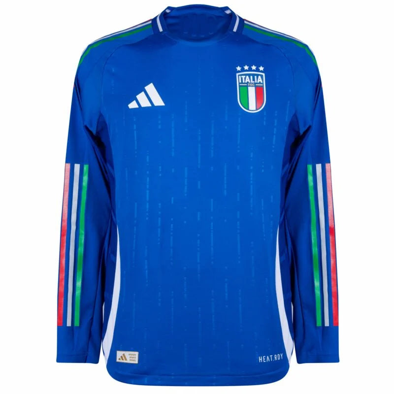 adidas Italy Home Authentic рубашка с длинным рукавом 2024-2025 